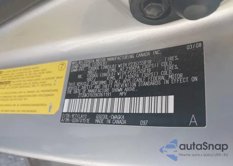 2009 Lexus Rx 350 z USA, uszkodzony, nr VIN 2T2GK31U39C061191